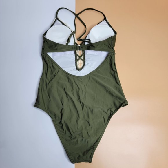 CUPSHE Women’s Ladies Vintage Lace Bikini Sets Beach Swimwear size L NWT - Picture 6 of 12